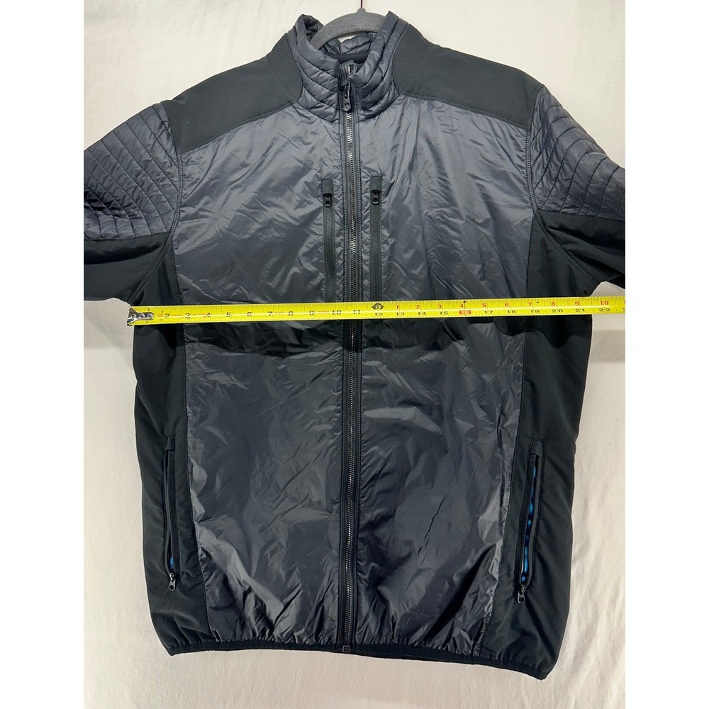 Kuhl Projekt Mens Large Black Quilted Hybrid Insulated Full Zip Jacket Pockets - Picture 4 of 8